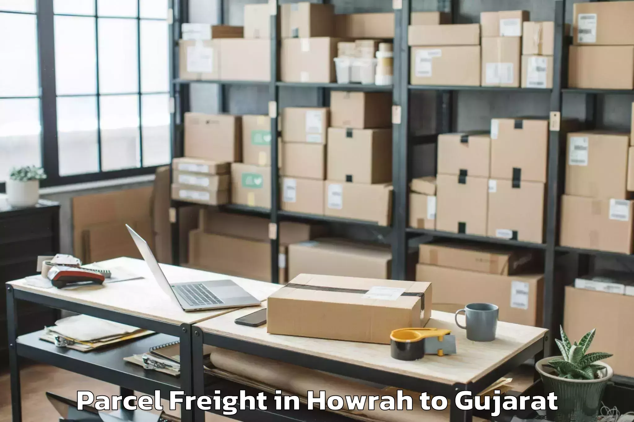 Howrah to Gujarat University Ahmedabad Parcel Freight